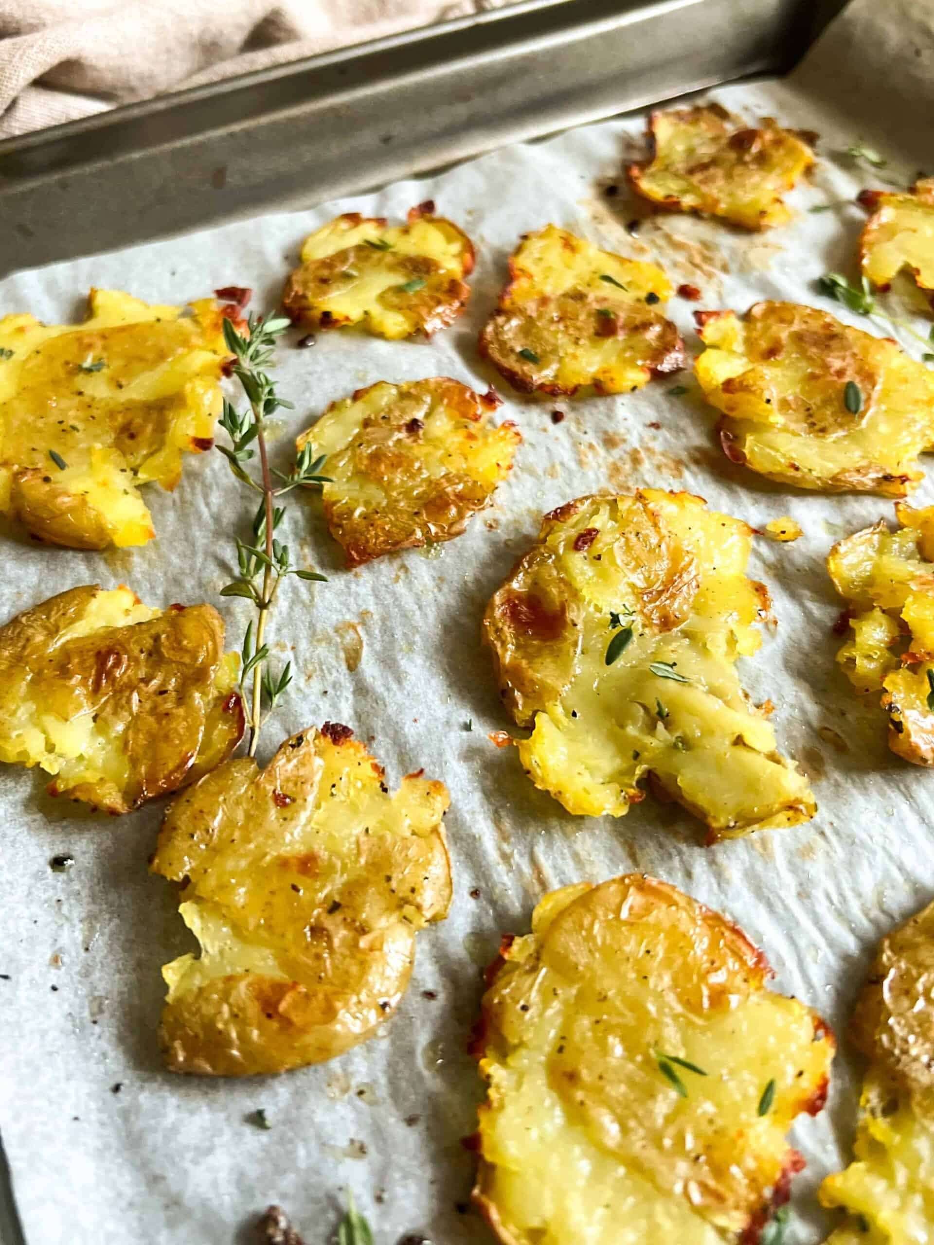 smashed potatoes viral tik tok recipe