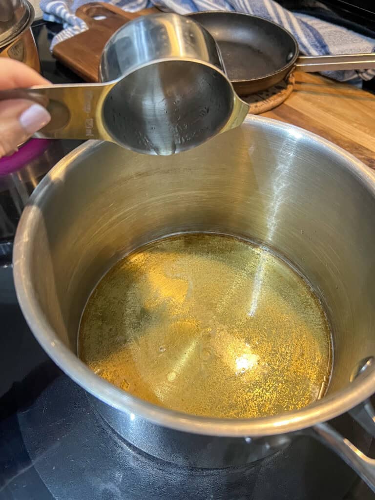 beer in fondue pot