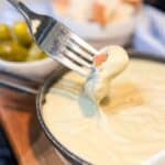 bread in dairy free cheese fondue recipe