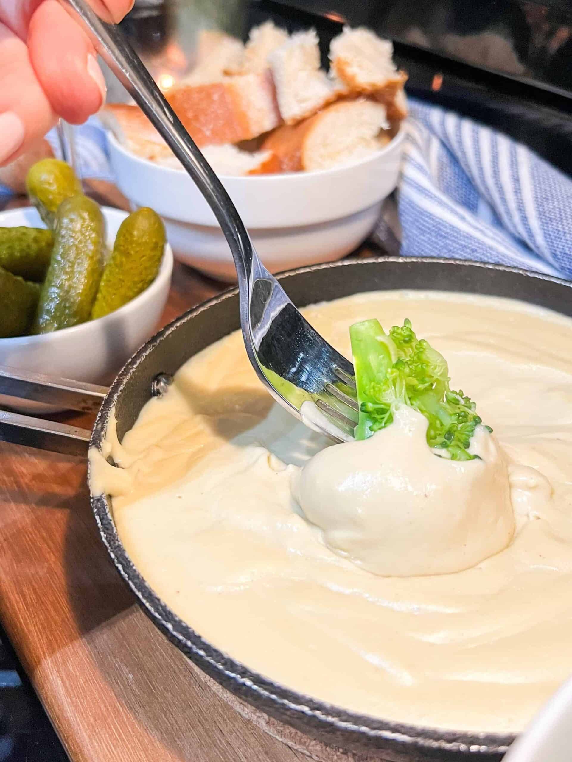 vegan cheese fondue