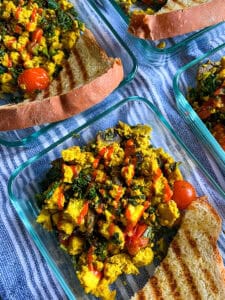 tofu scramble meal prep