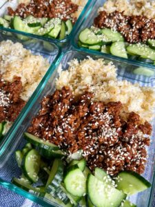 Vegan Mongolian Beef With TVP Recipe Meal Prep