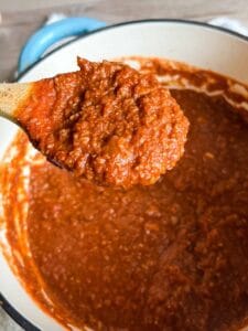 Meaty Vegan Lentil Spaghetti Sauce Recipe