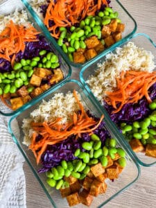 Miso Tofu Bowls Meal Prep