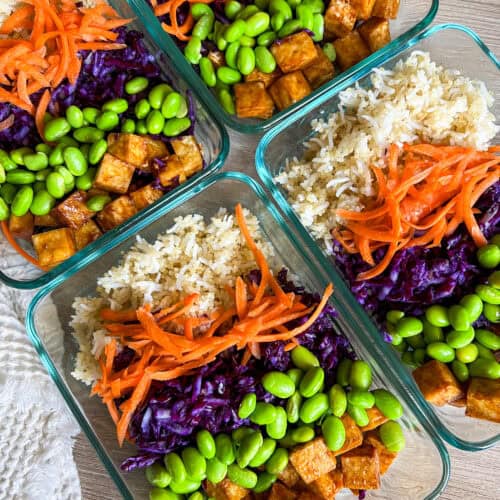 Miso Tofu Bowls Meal Prep