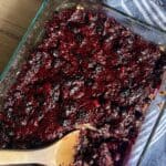 baked oatmeal and blueberries