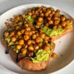 avocado chickpea toast