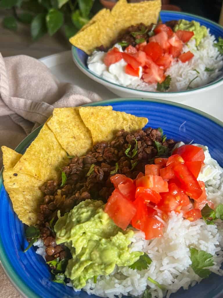 Vegan Chipotle Lentil Bowls