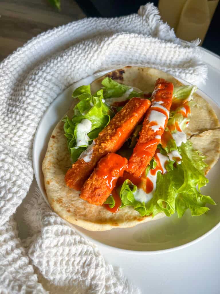 Buffalo Tofu Wraps