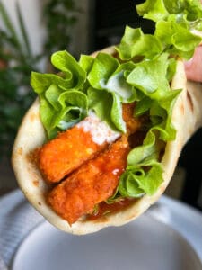 vegan Buffalo Tofu Wraps