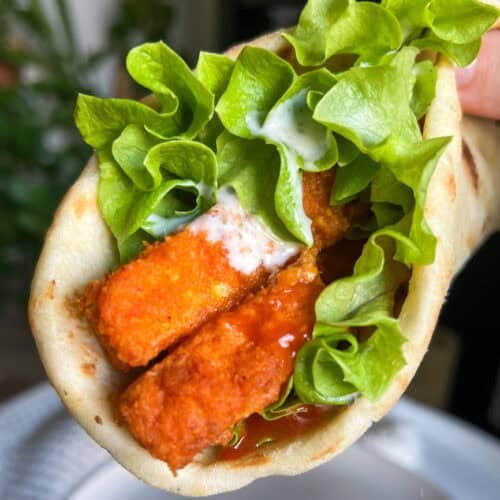 vegan Buffalo Tofu Wraps