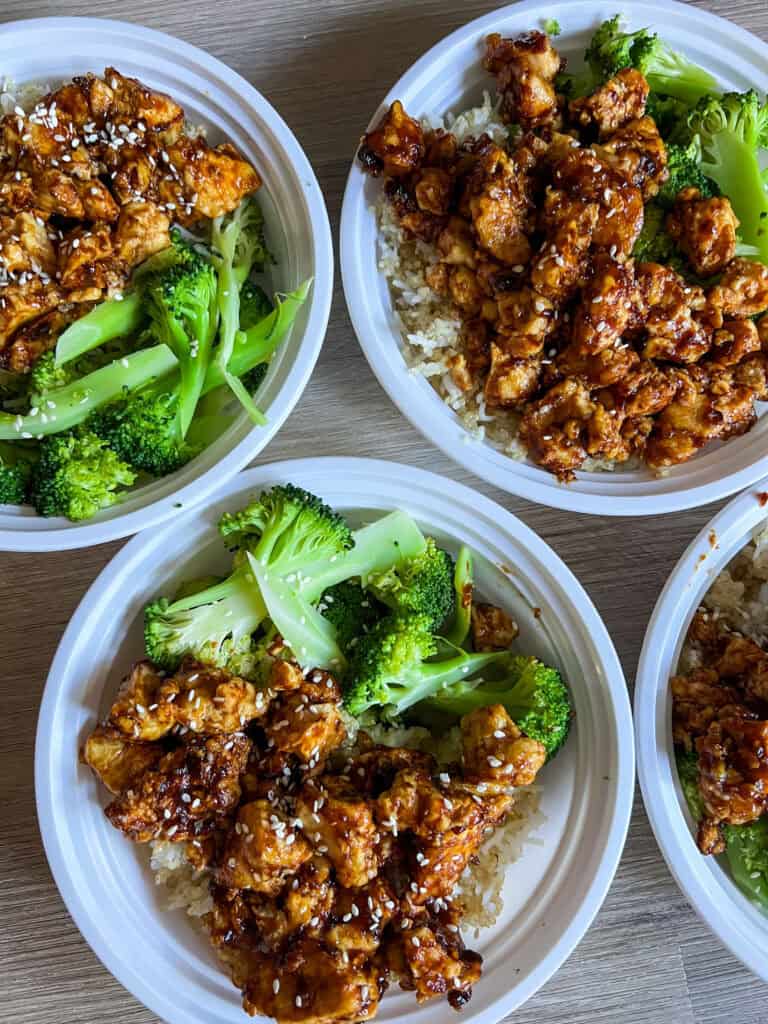 Mongolian Tofu Recipe meal prep