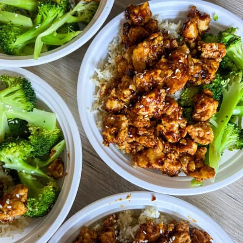 vegan Mongolian Tofu Recipe meal prep