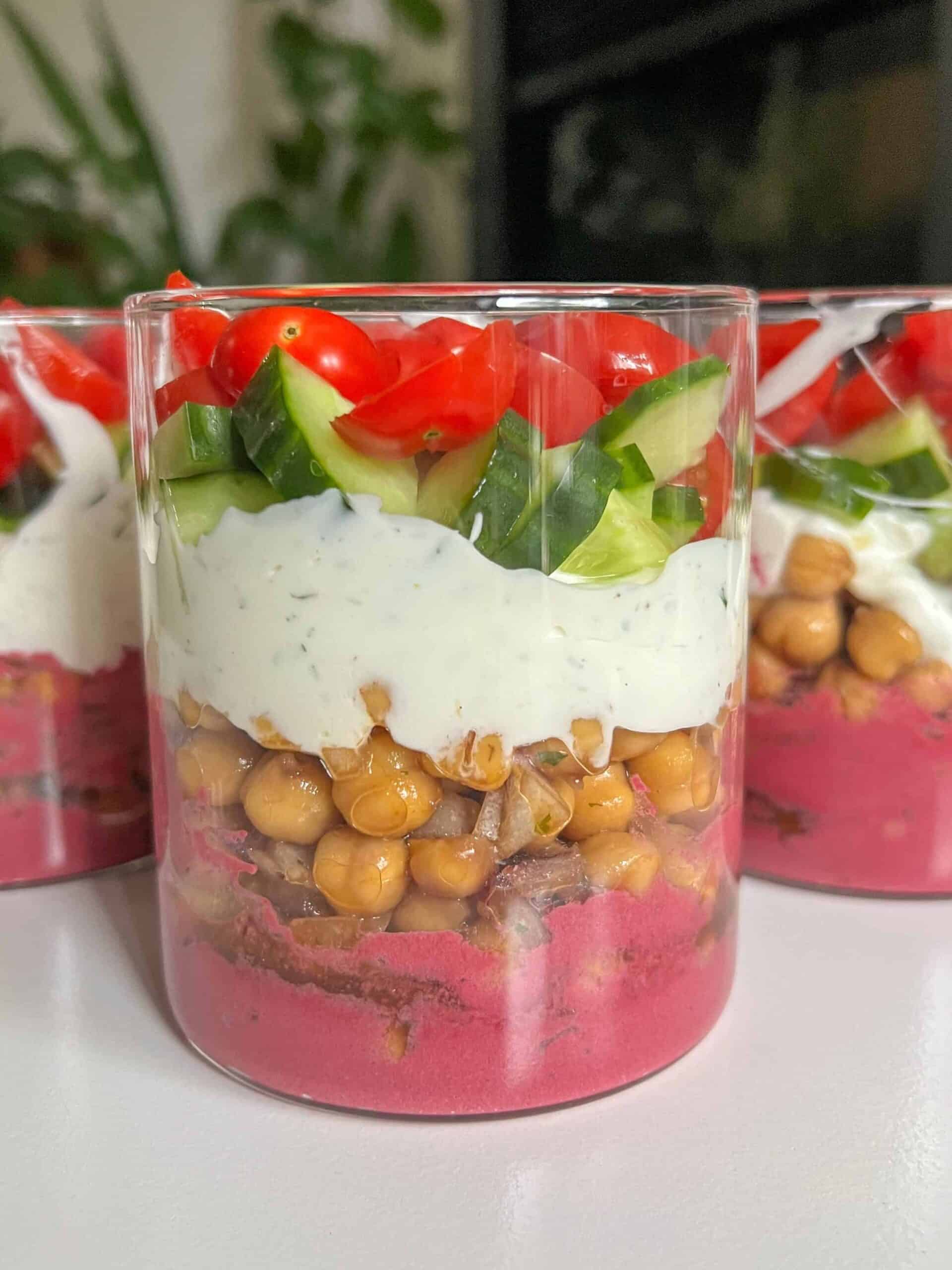 Mediterranean Chickpea Salad Jars