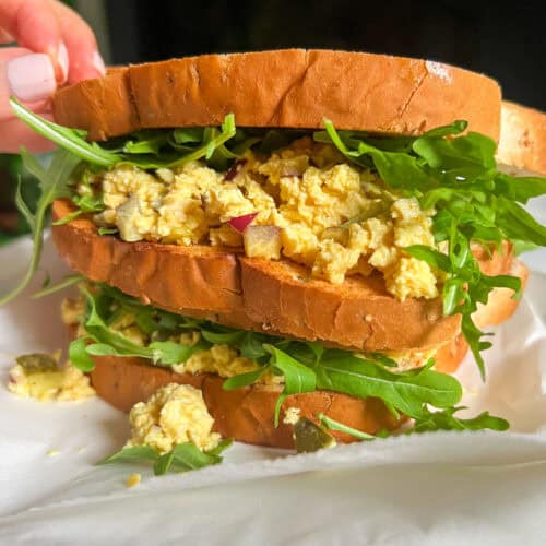 Vegan Egg Salad Sandwich made with Tofu recipe