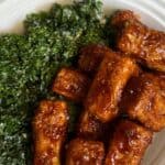 BBQ Tofu Kale Caesar Salad Meal Prep