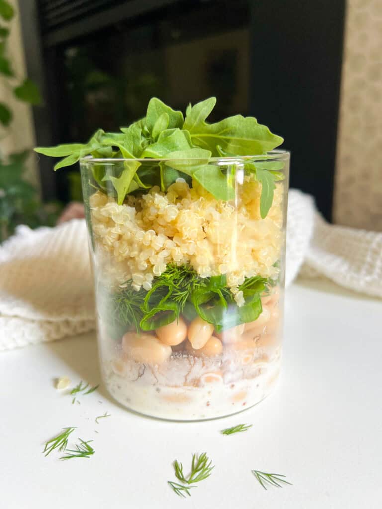 Quinoa White Bean Salad Meal Prep recipe