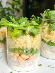 Quinoa White Bean Salad Meal Prep