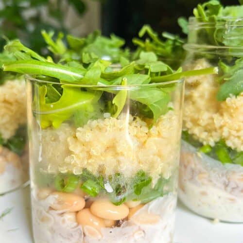 Quinoa White Bean Salad Meal Prep