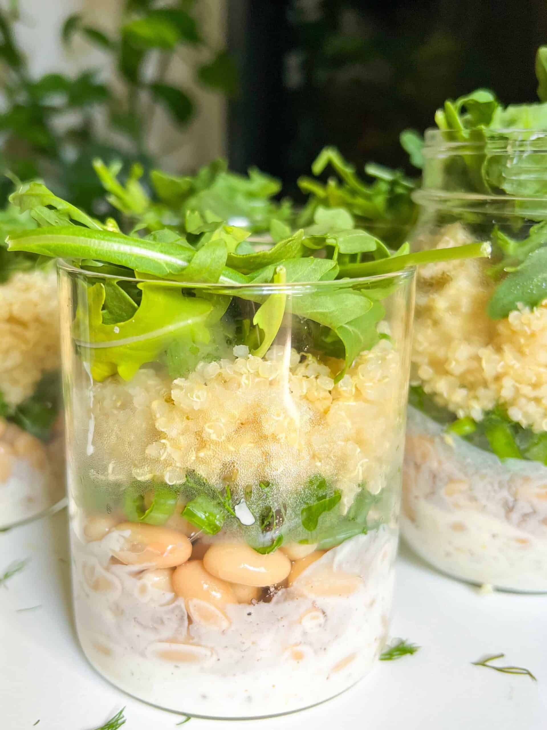 Quinoa White Bean Salad Meal Prep