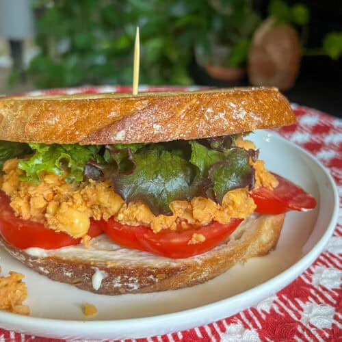 Chickpea Sandwich with Tomato Pesto recipe