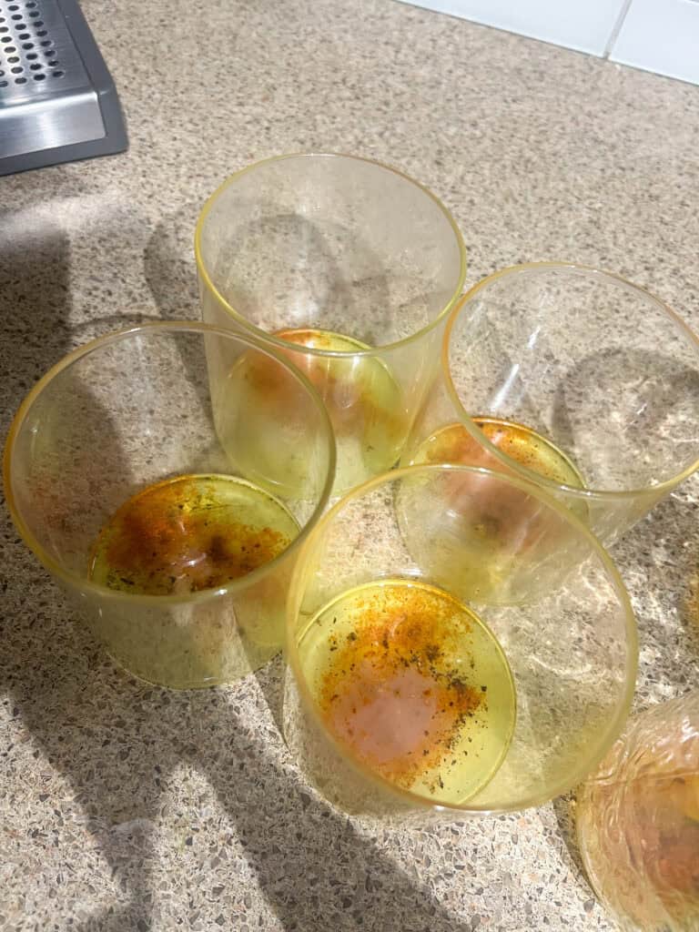 lime dressing in jars