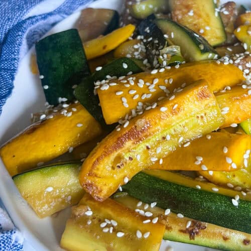 Hibachi Zucchini with Onions