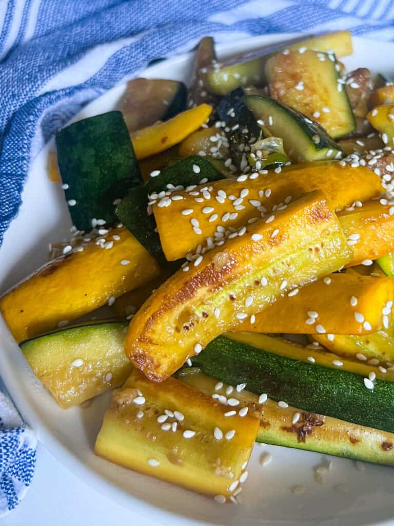Hibachi Zucchini with Onions