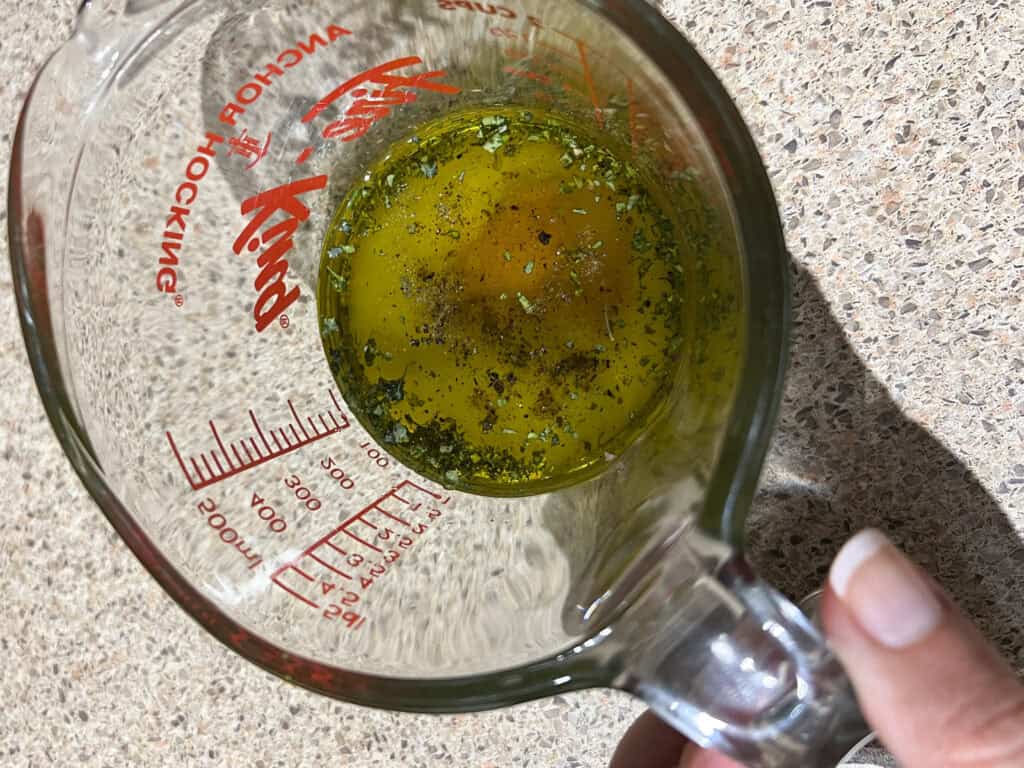 greek dressing in jar