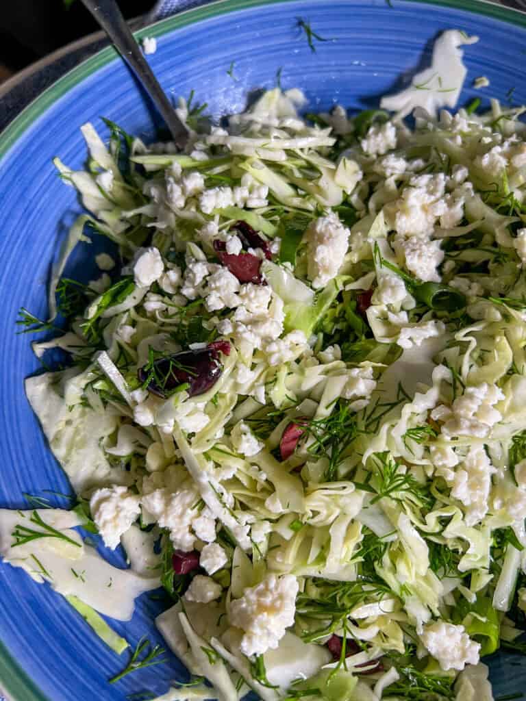 greek cabbage salad lahano salata