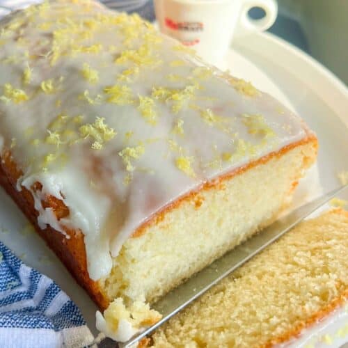 Lemon Loaf (Egg-Free, Easily Vegan) sliced
