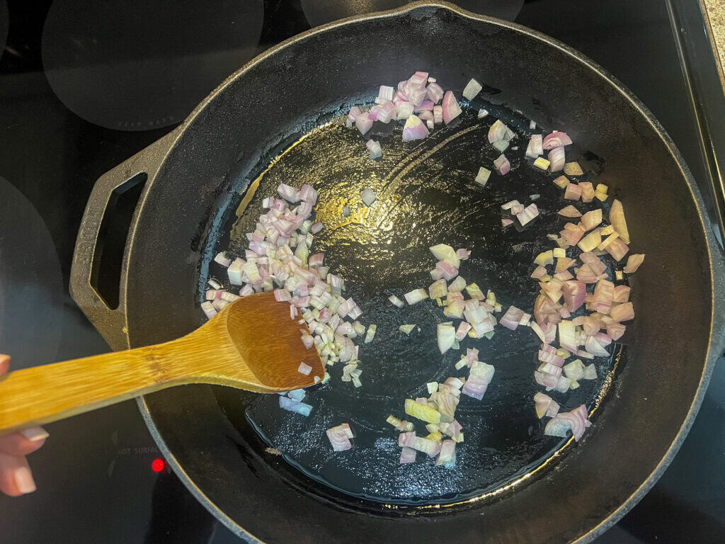 frying shallots