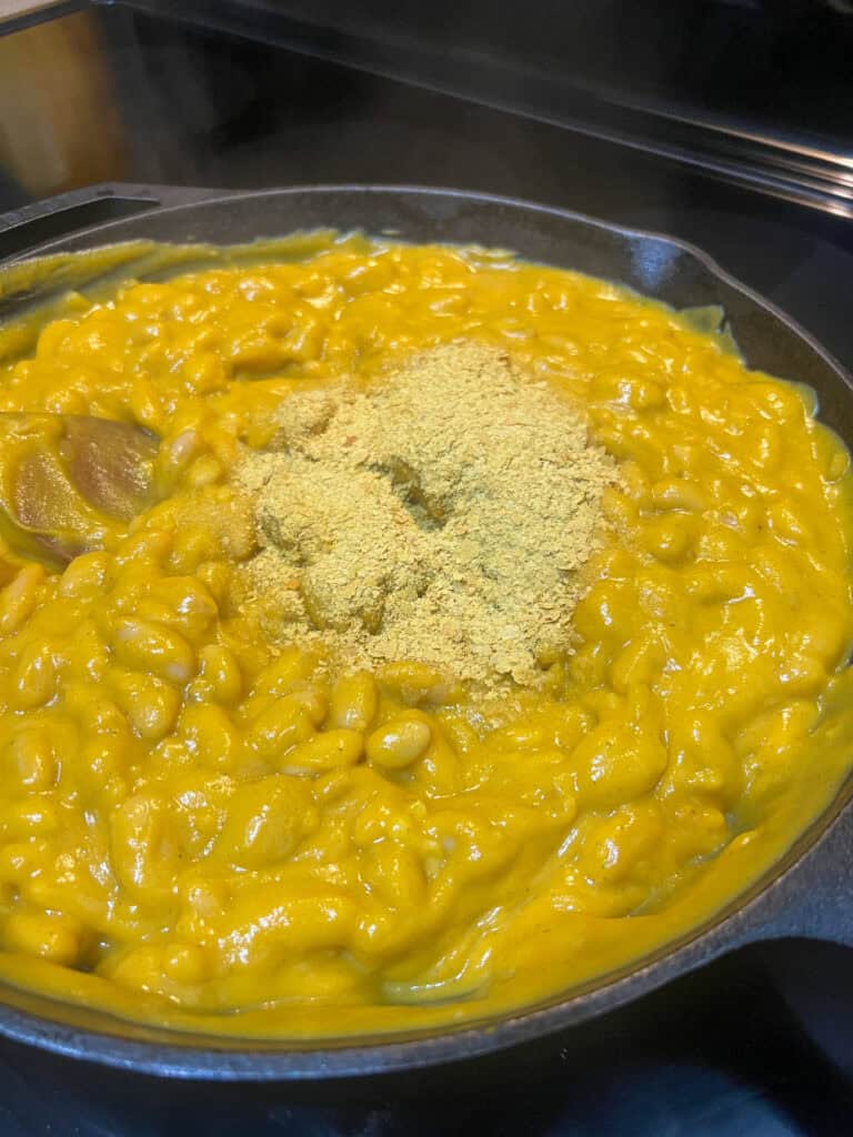 nutritional yeast in squash dish