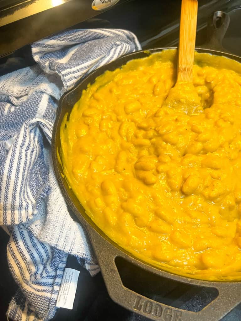 butternut squash beans in cast iron