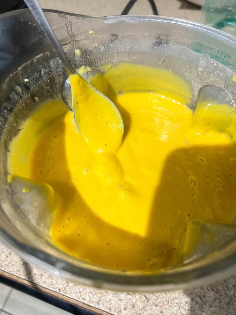 creamy lentil soup in blender vegan