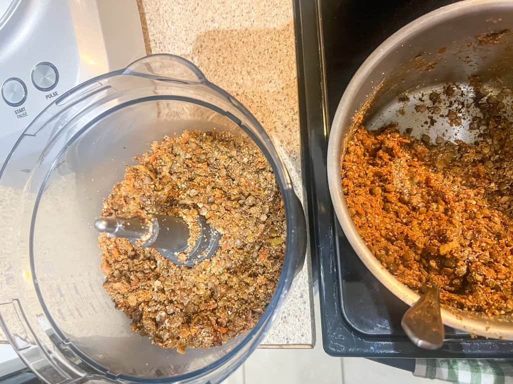 lentil loaf mix food processor