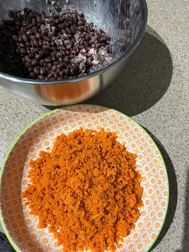 carrot black beans