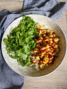 Crispy Air Fryer Tofu Bowls