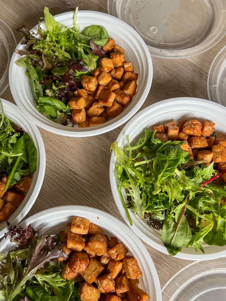vegan salad meal prep