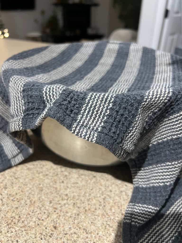 protein naan dough resting in bowl