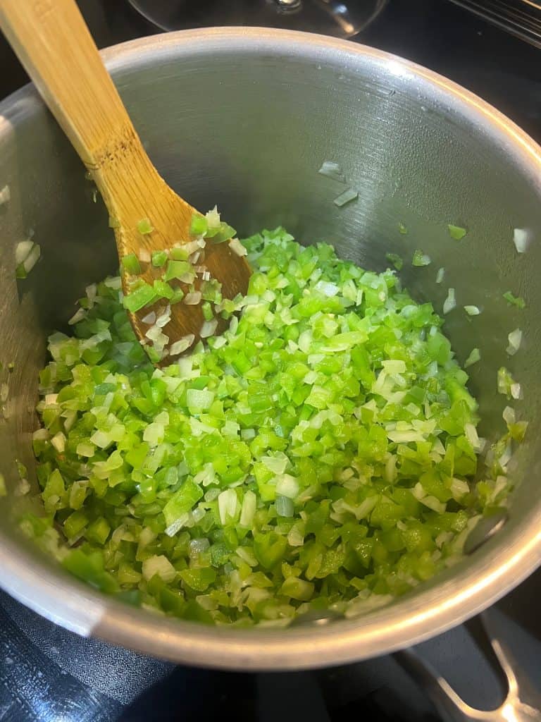 cooking green bell peppers