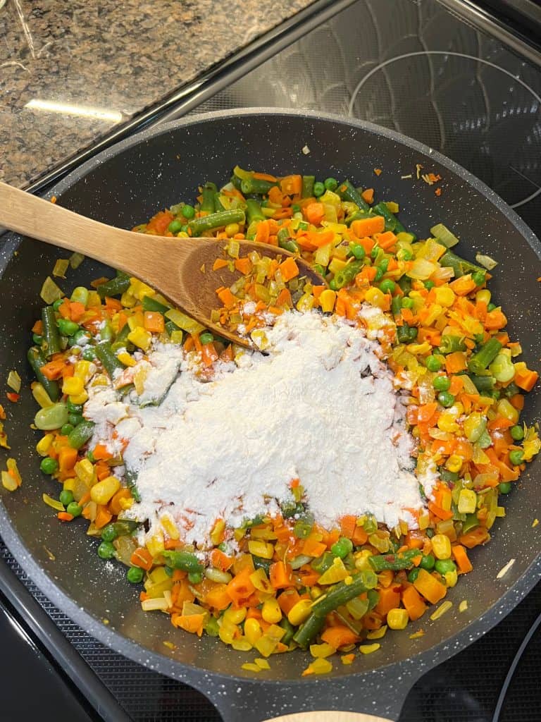 filling for vegan pot pie