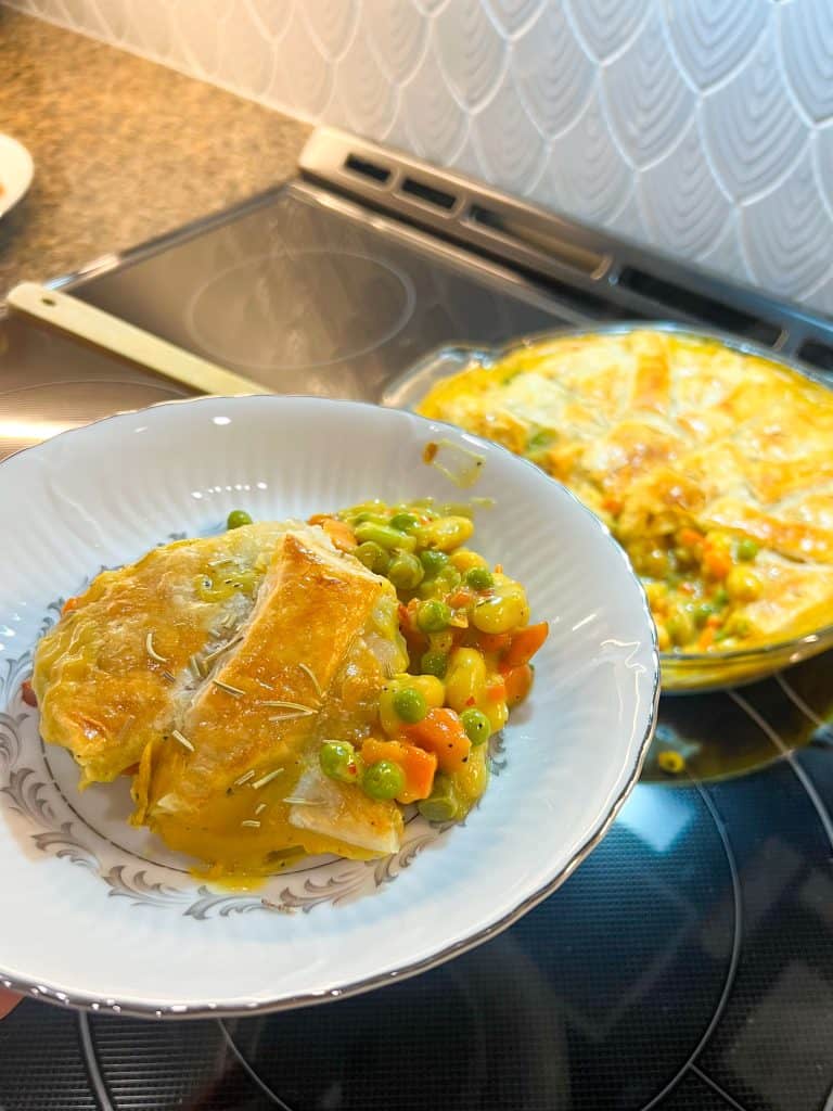 vegan pot pie white beans