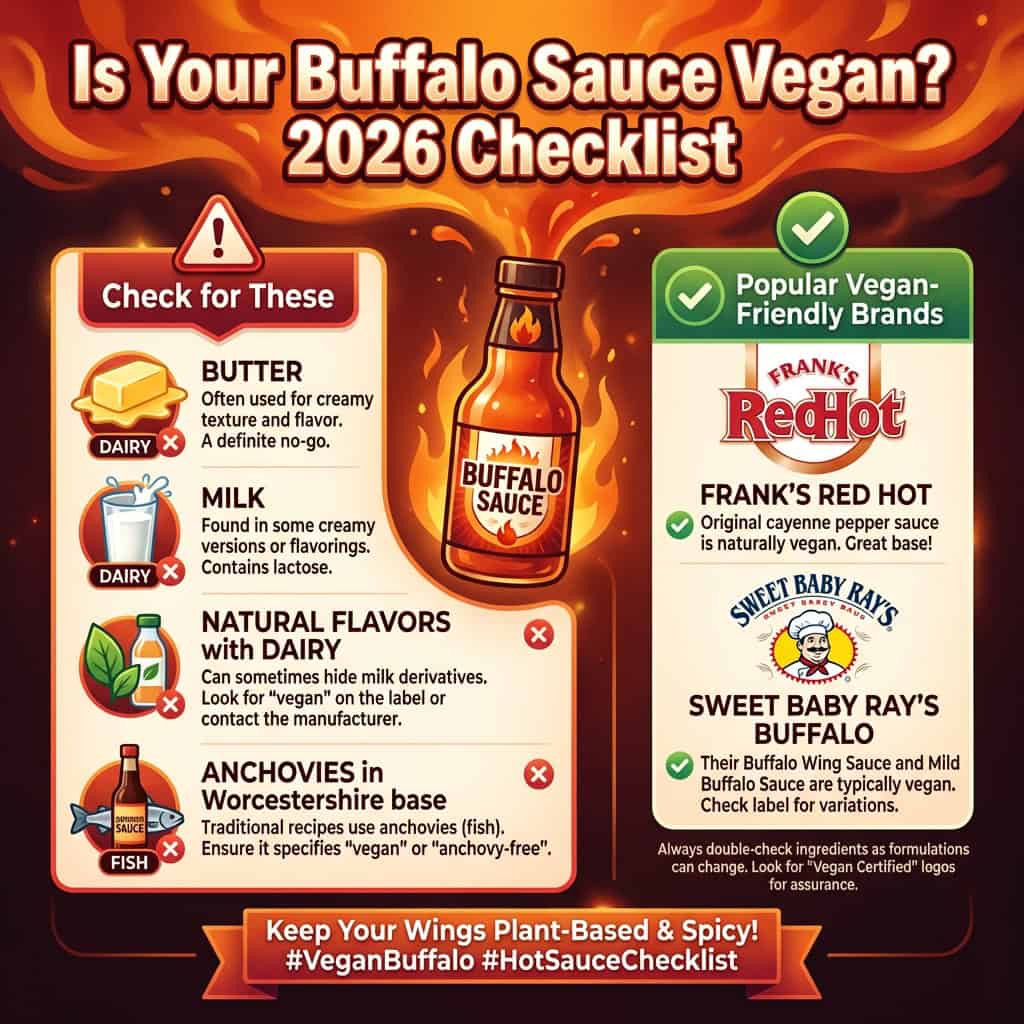 Is Your Buffalo Sauce Vegan 2026 Checklist