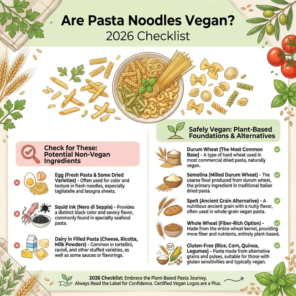 Are Pasta Noodles Vegan 2026 Checklist